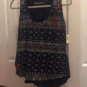 Lucky brand Red white and blue tank